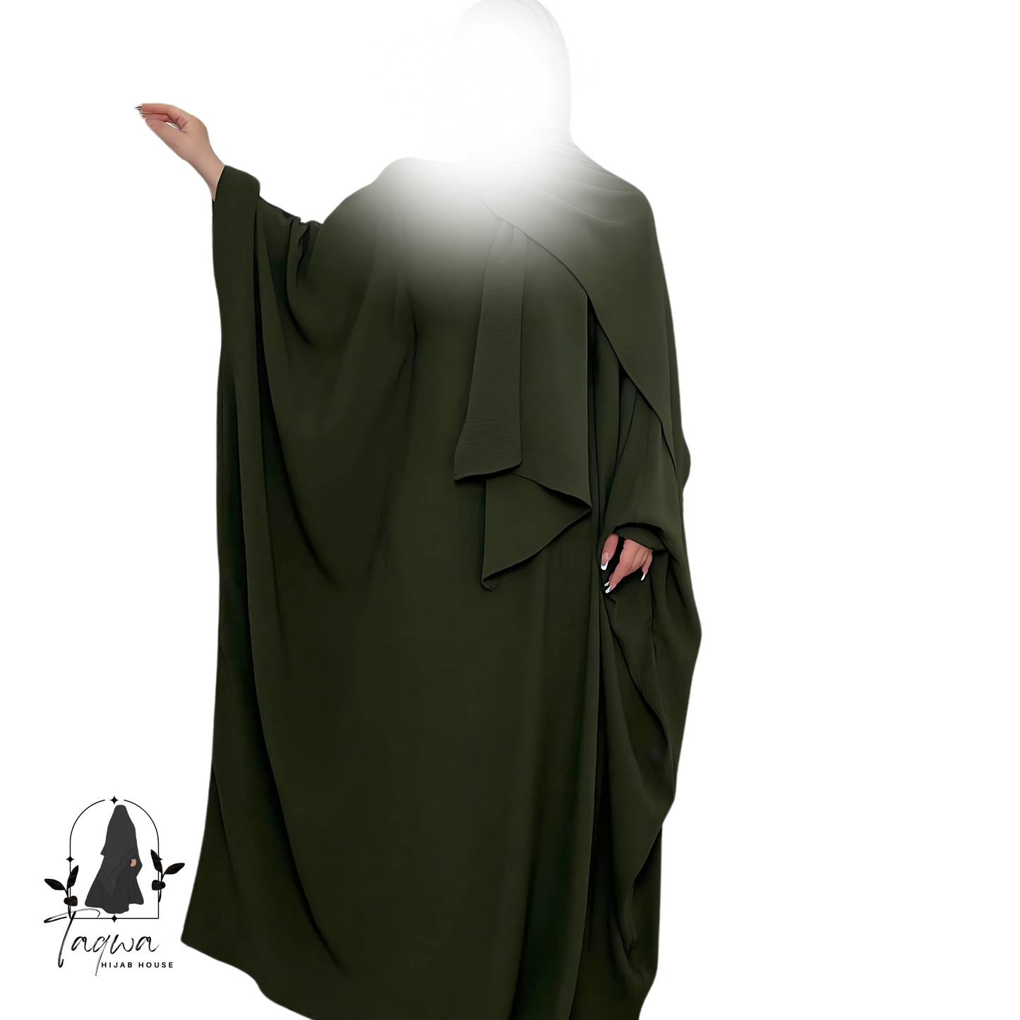 Butterfly Crepe Abaya with Hijab