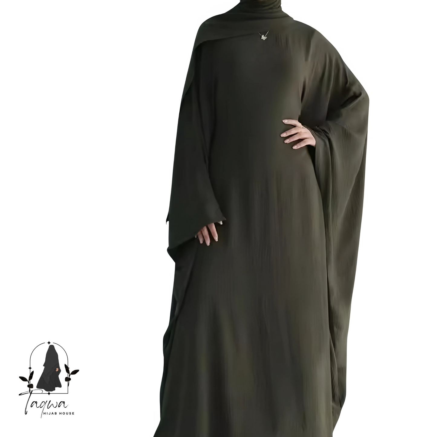 Butterfly Crepe Abaya with Hijab