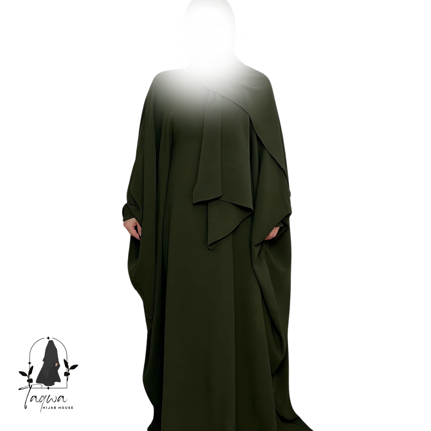 Butterfly Crepe Abaya with Hijab