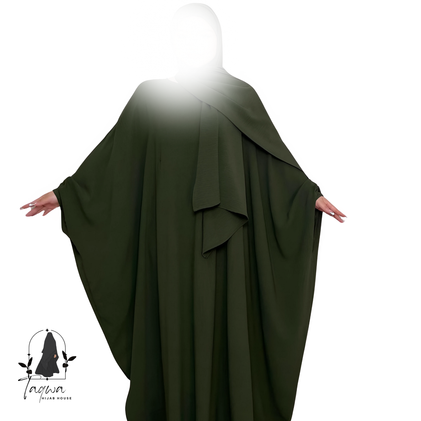 Butterfly Crepe Abaya with Hijab
