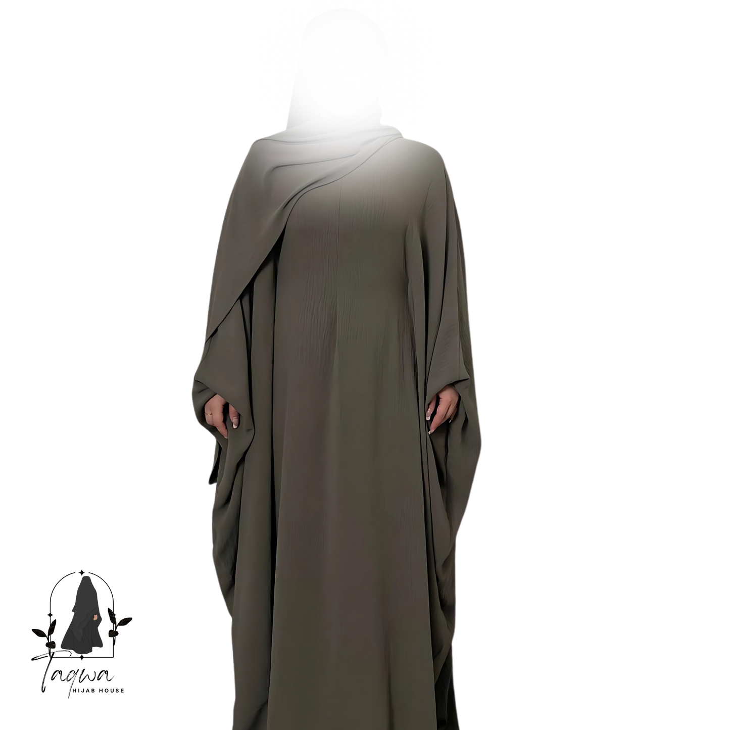 Butterfly Crepe Abaya with Hijab
