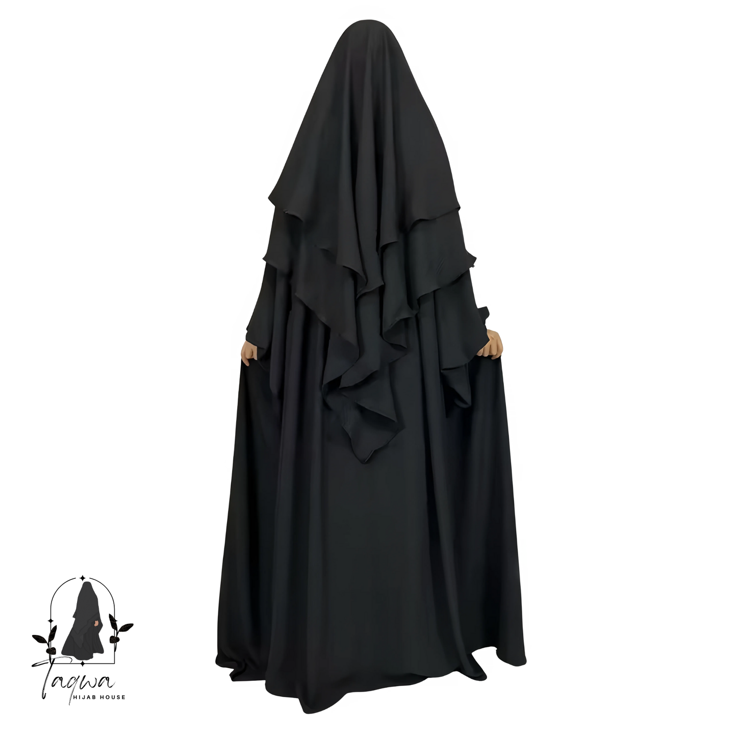 Zainab’s Crepe Set - with Balloon Sleeves and Matching Khimar
