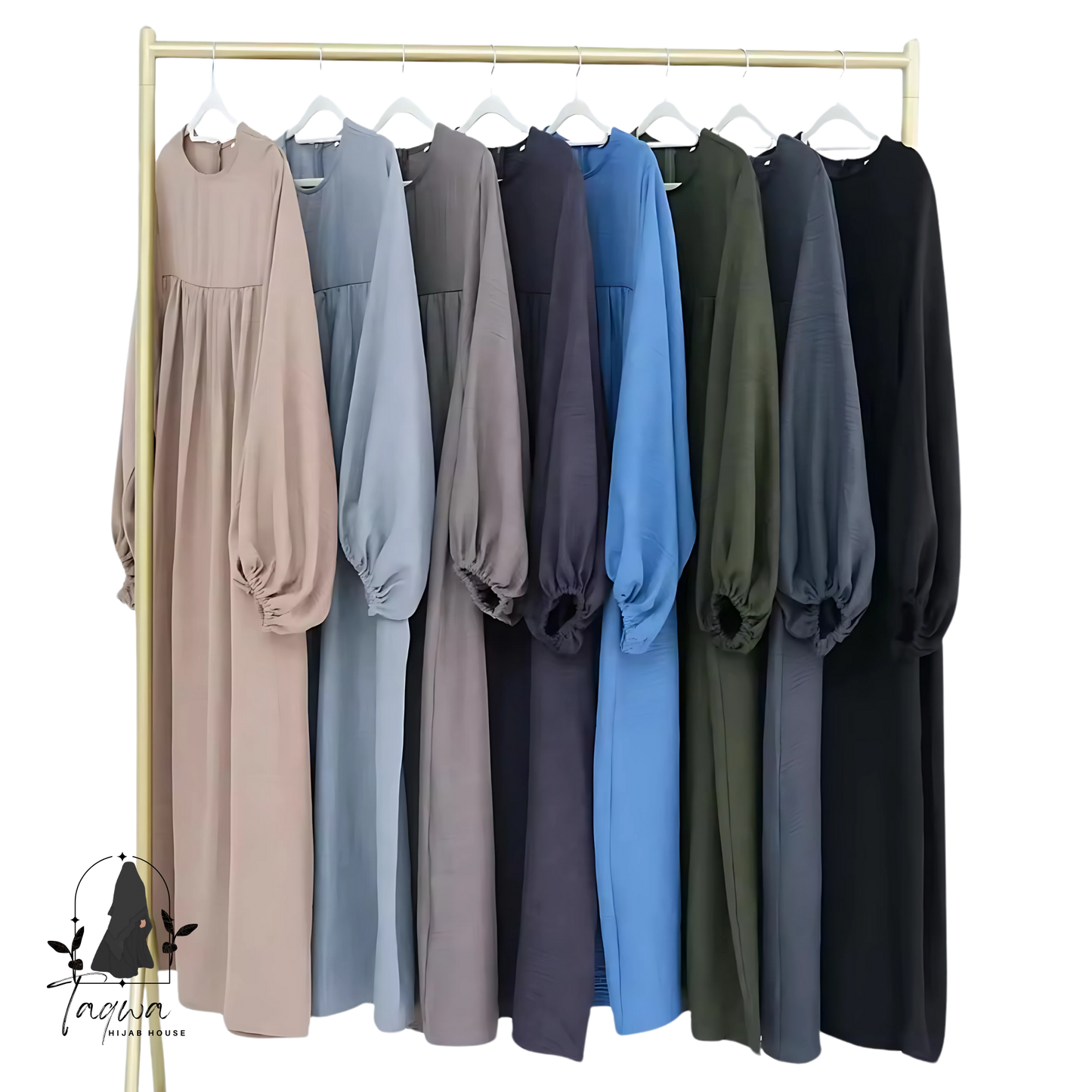 Zainab’s Crepe Set - with Balloon Sleeves and Matching Khimar