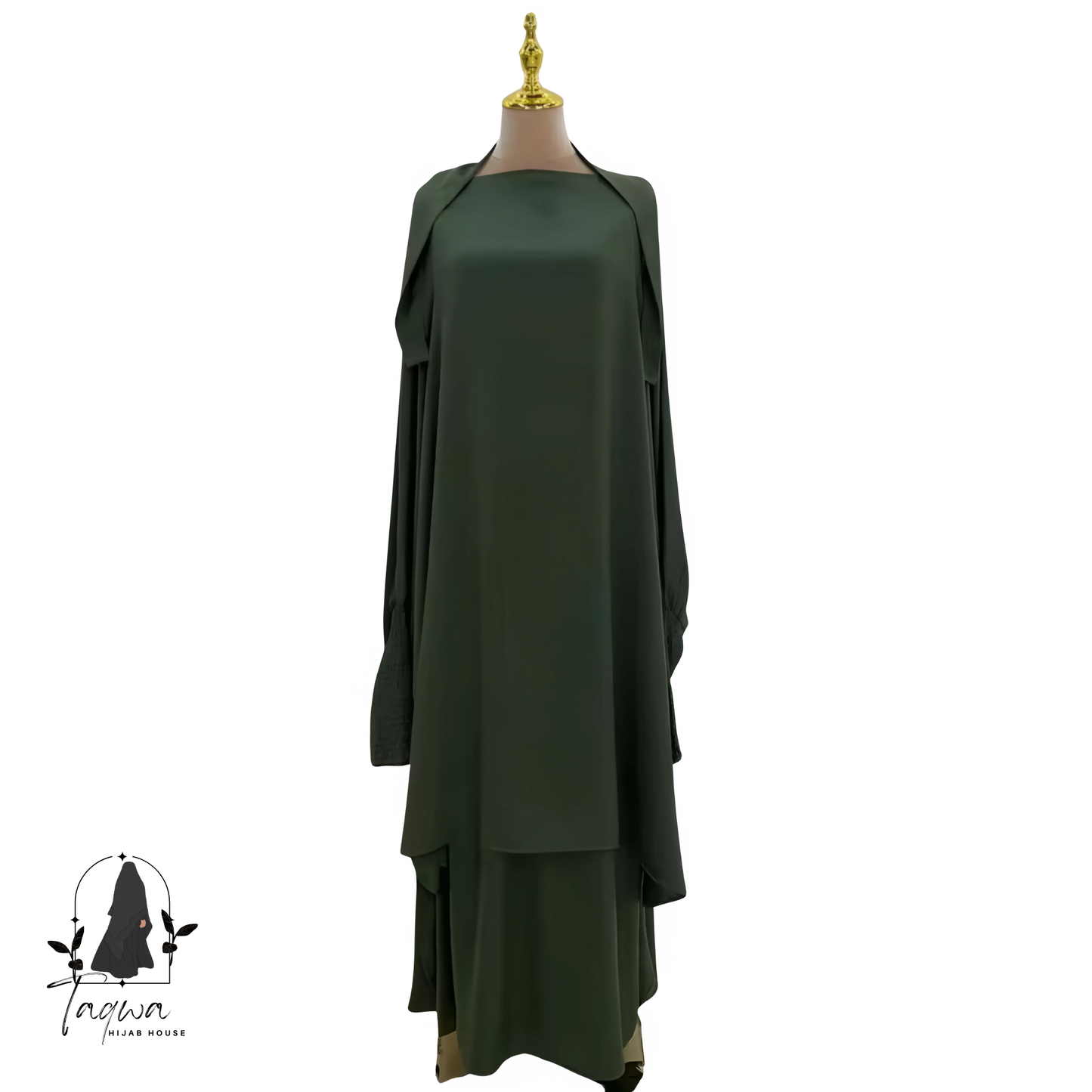 Satin Jilbab 2pc Set