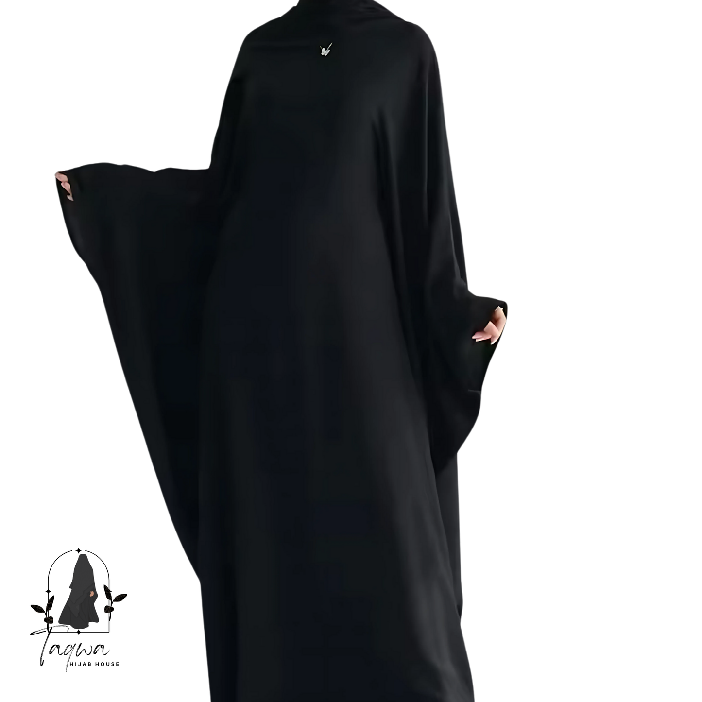 Butterfly Crepe Abaya with Hijab