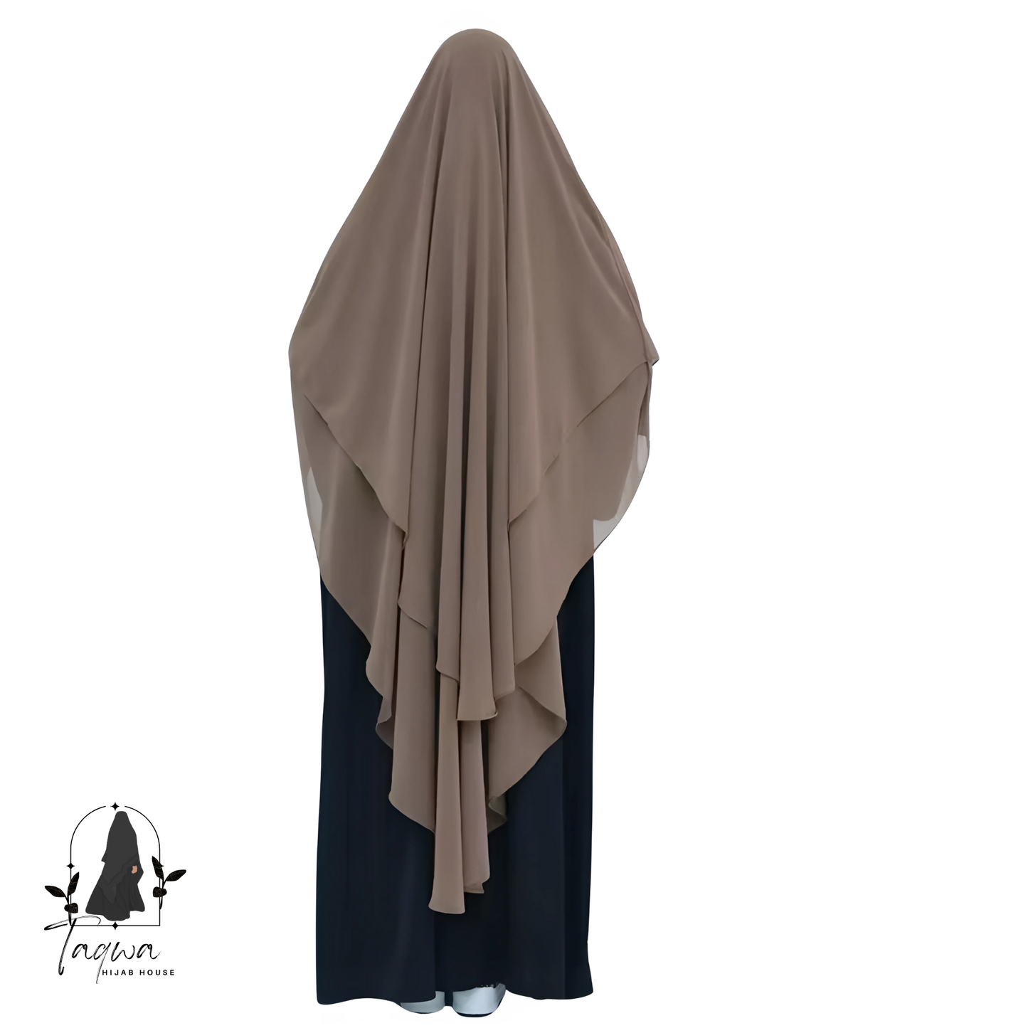 Chiffon niqab maxi double layer khimar