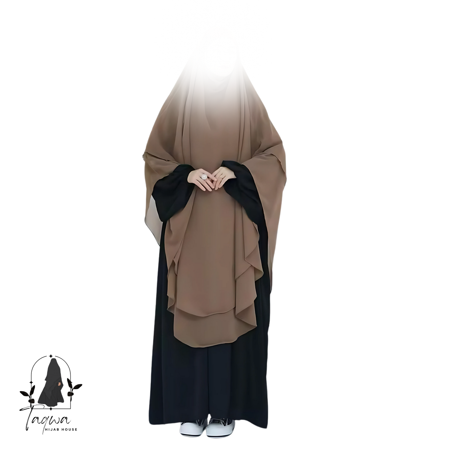 Chiffon niqab maxi double layer khimar