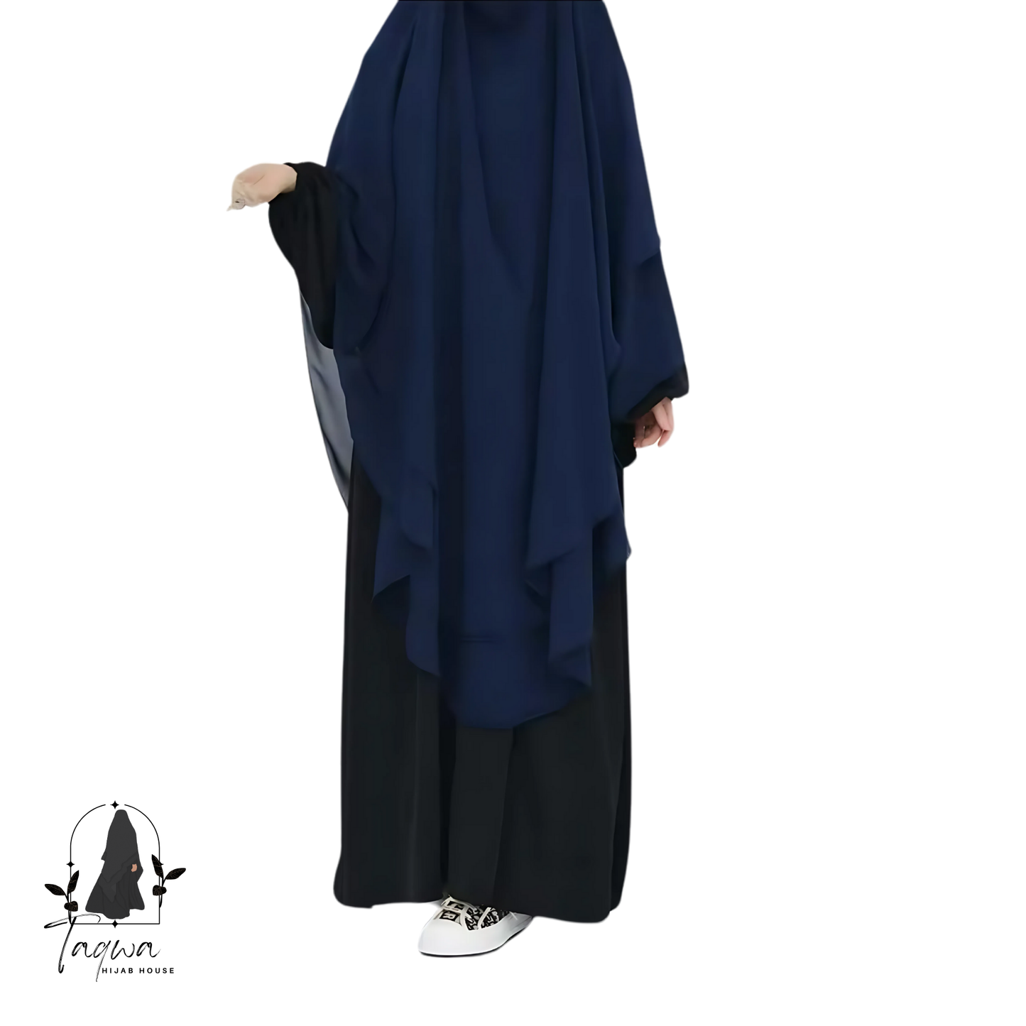 Chiffon niqab maxi double layer khimar