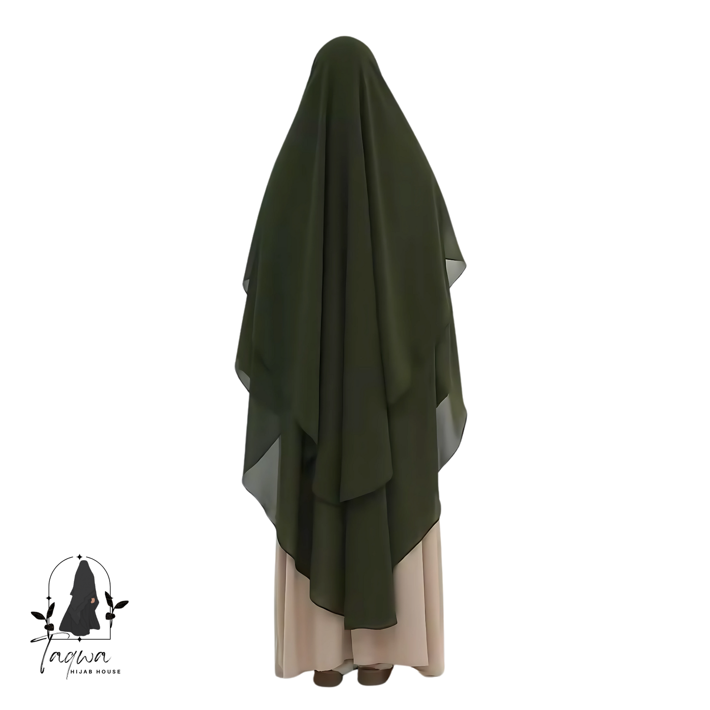 Chiffon niqab maxi double layer khimar