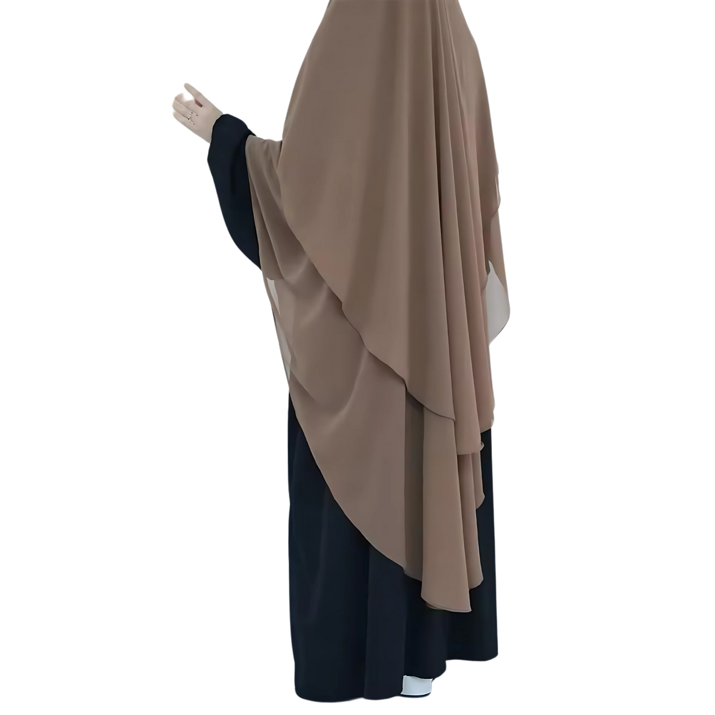 Chiffon niqab maxi double layer khimar