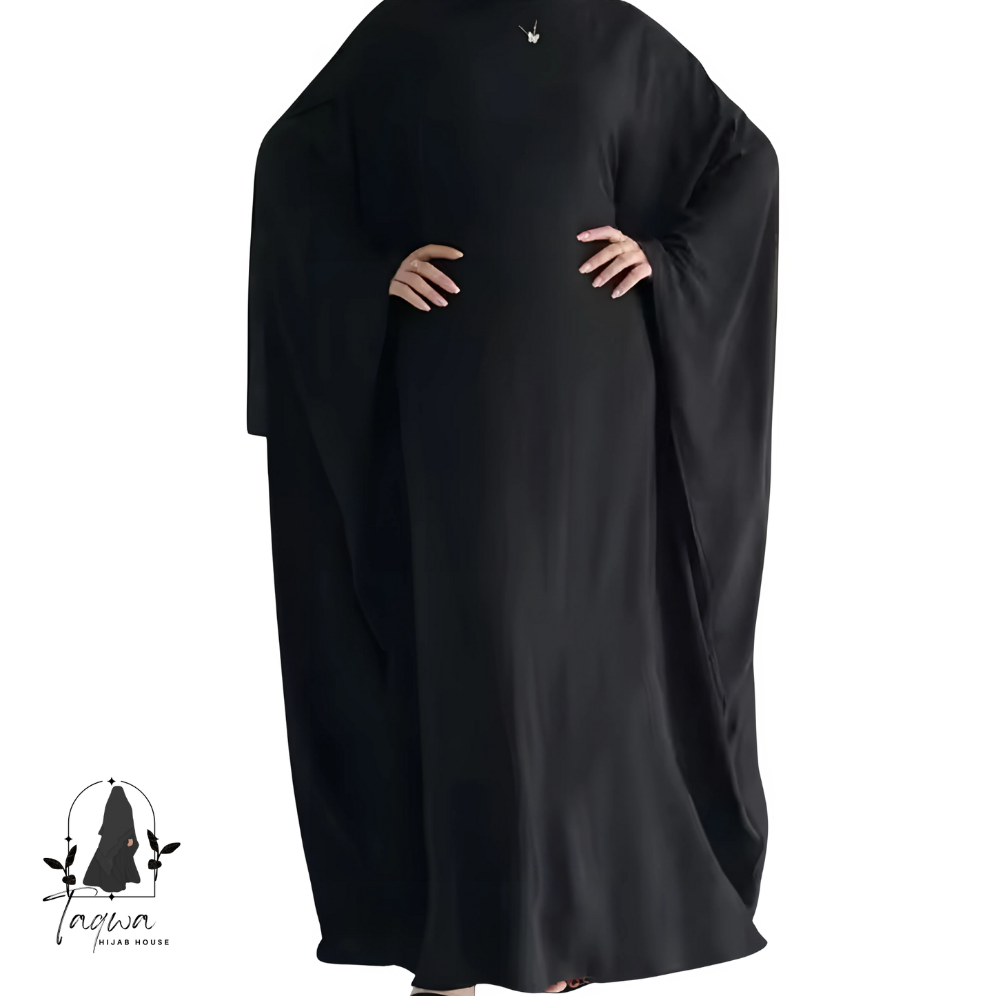 Butterfly Crepe Abaya with Hijab